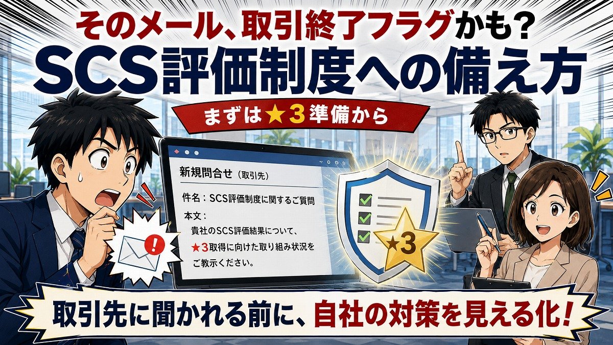 【マンガ解説】「うちも対象？」SCS評価制度、突然の確認メールに慌てない最初の一手