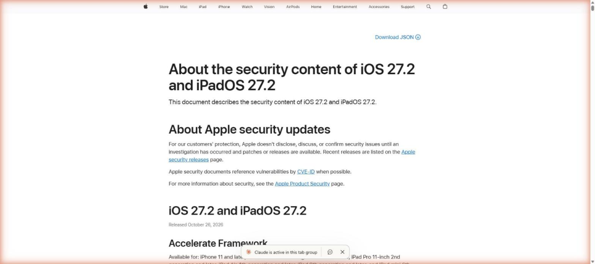 Apple Fixes 163 Vulnerabilities in iOS 27.2 and Zero-Day in Older Versions